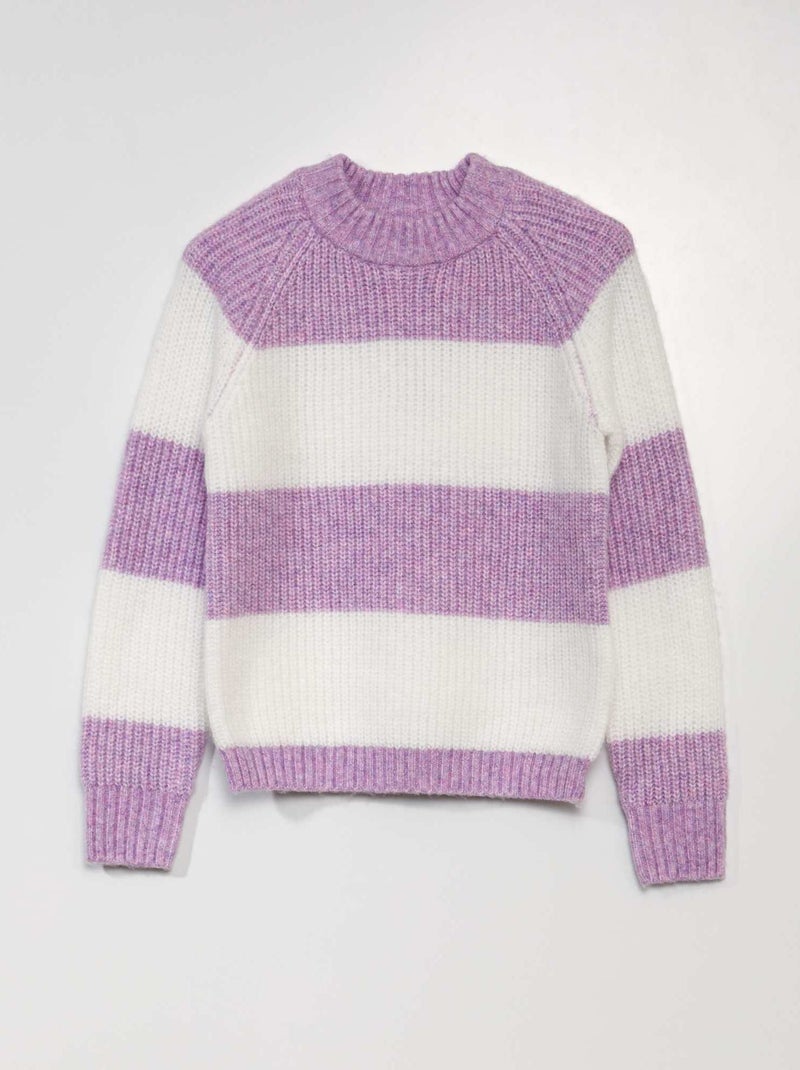 Pullover in maglia VIOLA - Kiabi