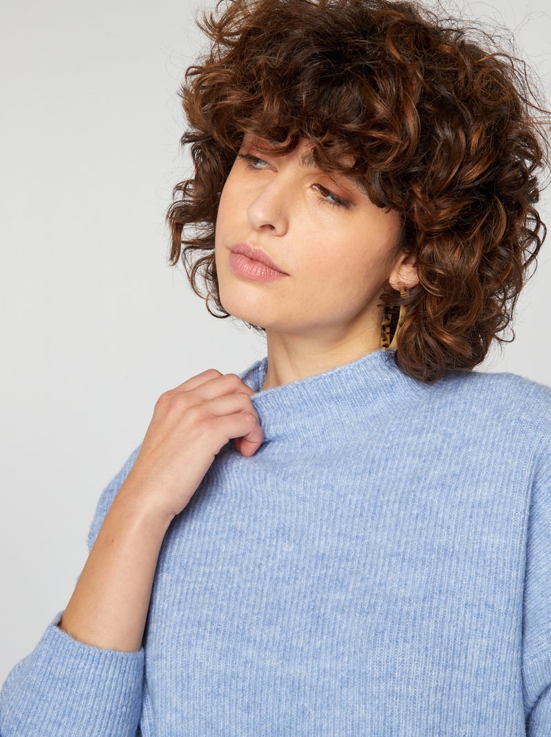 Pullover in misto lana BLU - Kiabi