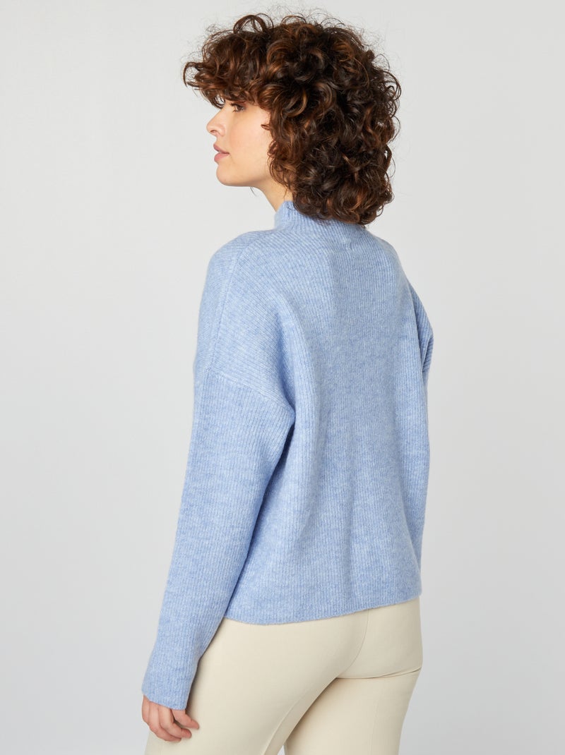 Pullover in misto lana BLU - Kiabi