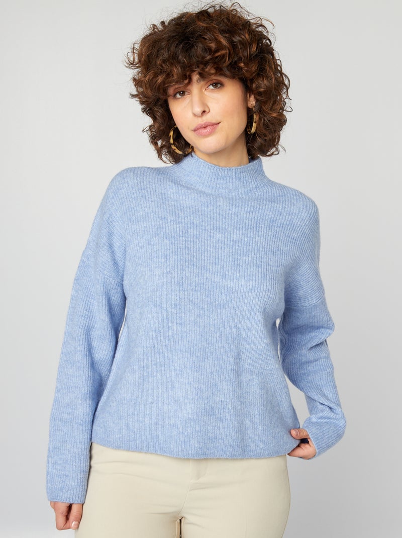 Pullover in misto lana BLU - Kiabi