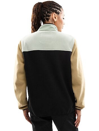 Pullover in pile a mezza zip donna donna vinicunca-w olive