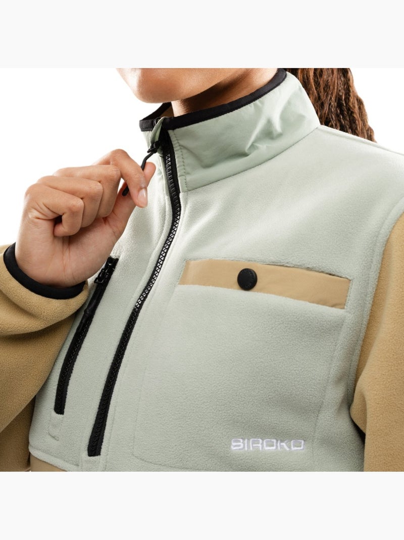 Pullover in pile a mezza zip donna donna vinicunca-w olive Verde - Kiabi