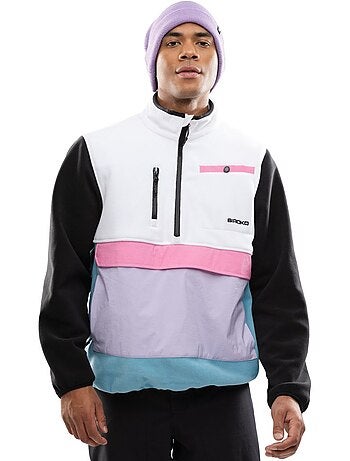 Pullover in pile a mezza zip uomo uomo vinicunca