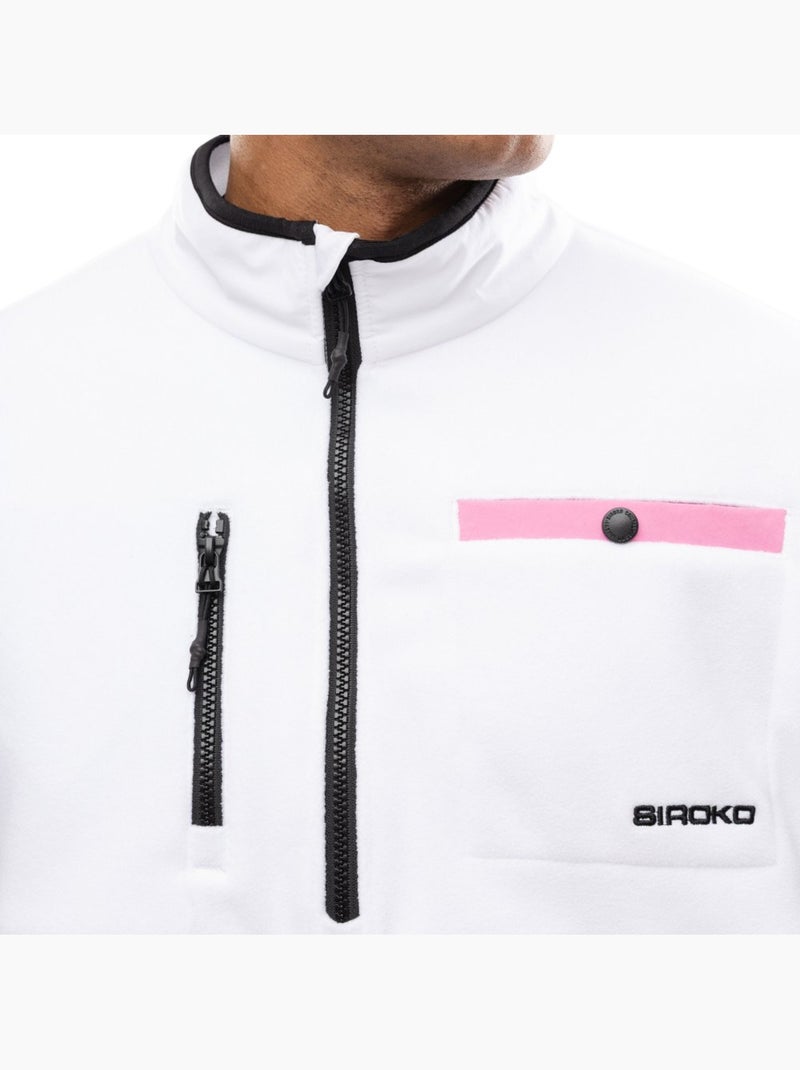 Pullover in pile a mezza zip uomo uomo vinicunca Bianco - Kiabi