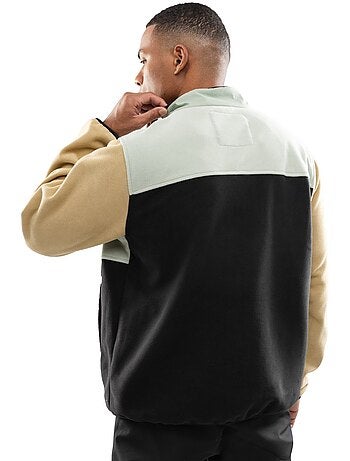 Pullover in pile a mezza zip uomo uomo vinicunca olive