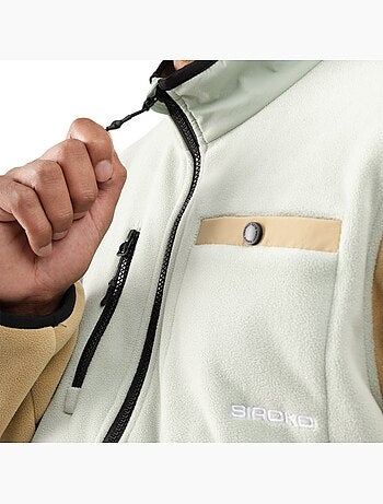 Pullover in pile a mezza zip uomo uomo vinicunca olive