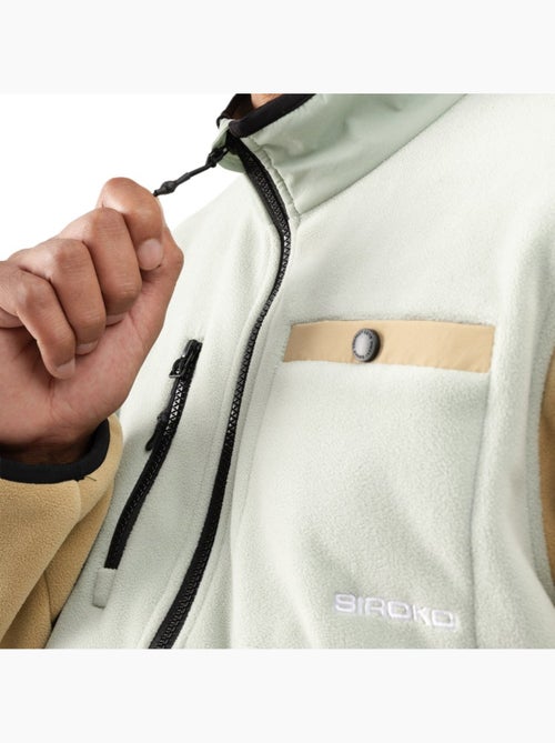 Pullover in pile a mezza zip uomo uomo vinicunca olive - Kiabi