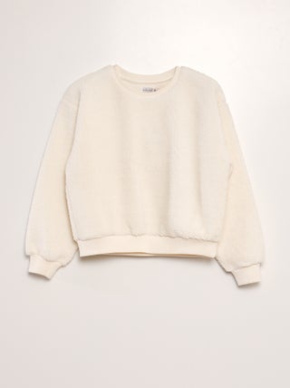 Pullover in sherpa