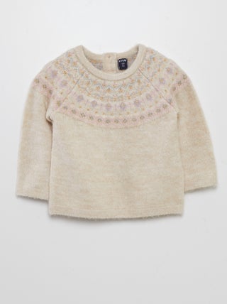 Pullover jacquard caldo