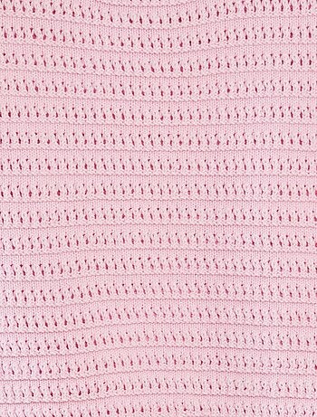 Pullover lavorato a maglia a maniche corte