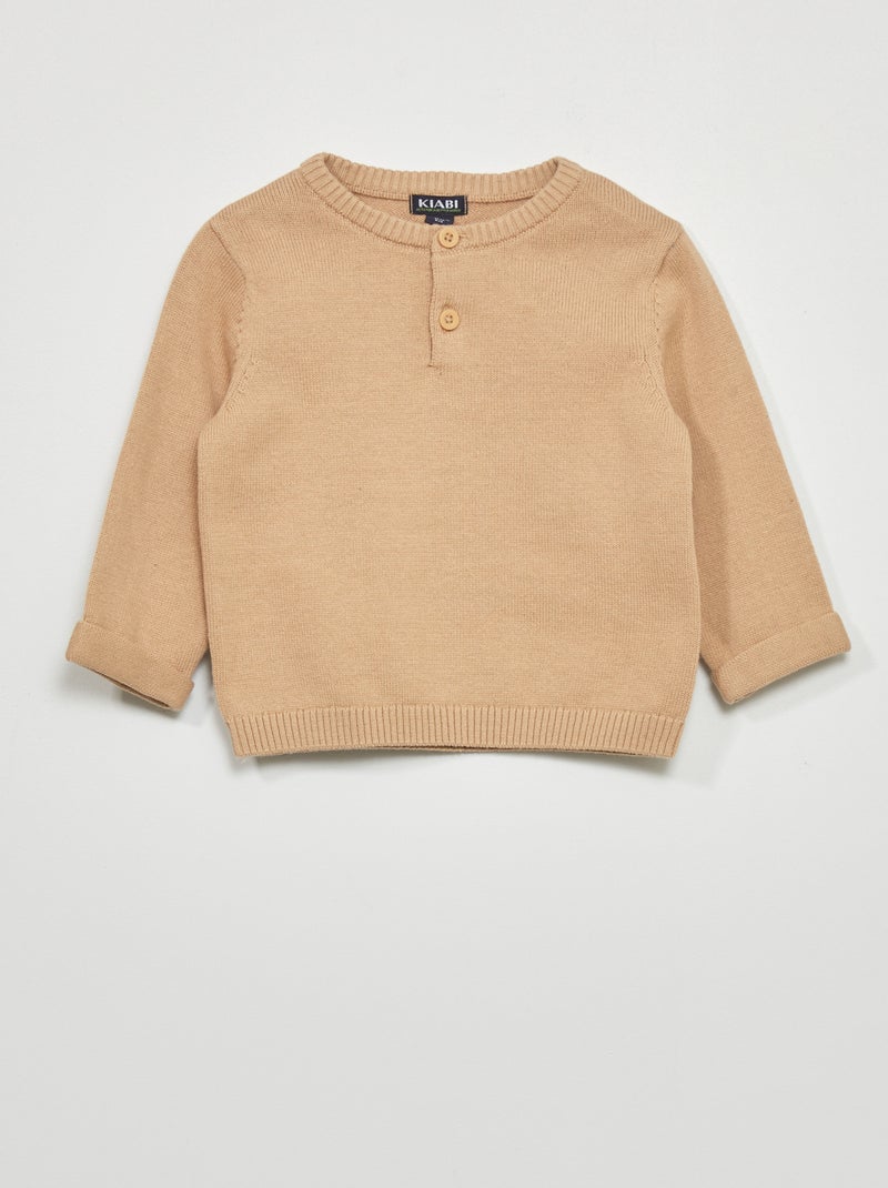 Pullover lavorato a maglia BEIGE - Kiabi