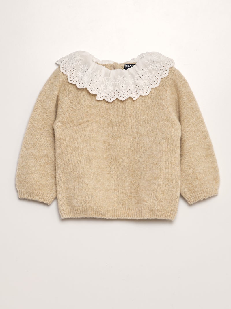 Pullover lavorato a maglia BEIGE - Kiabi