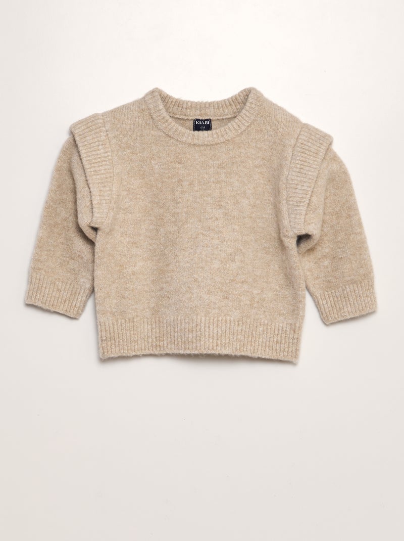 Pullover lavorato a maglia BEIGE - Kiabi