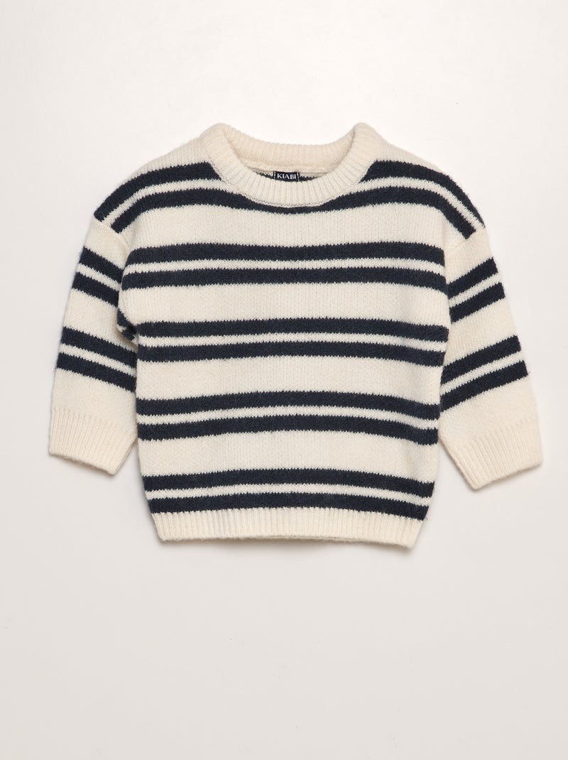 Pullover lavorato a maglia BIANCO - Kiabi