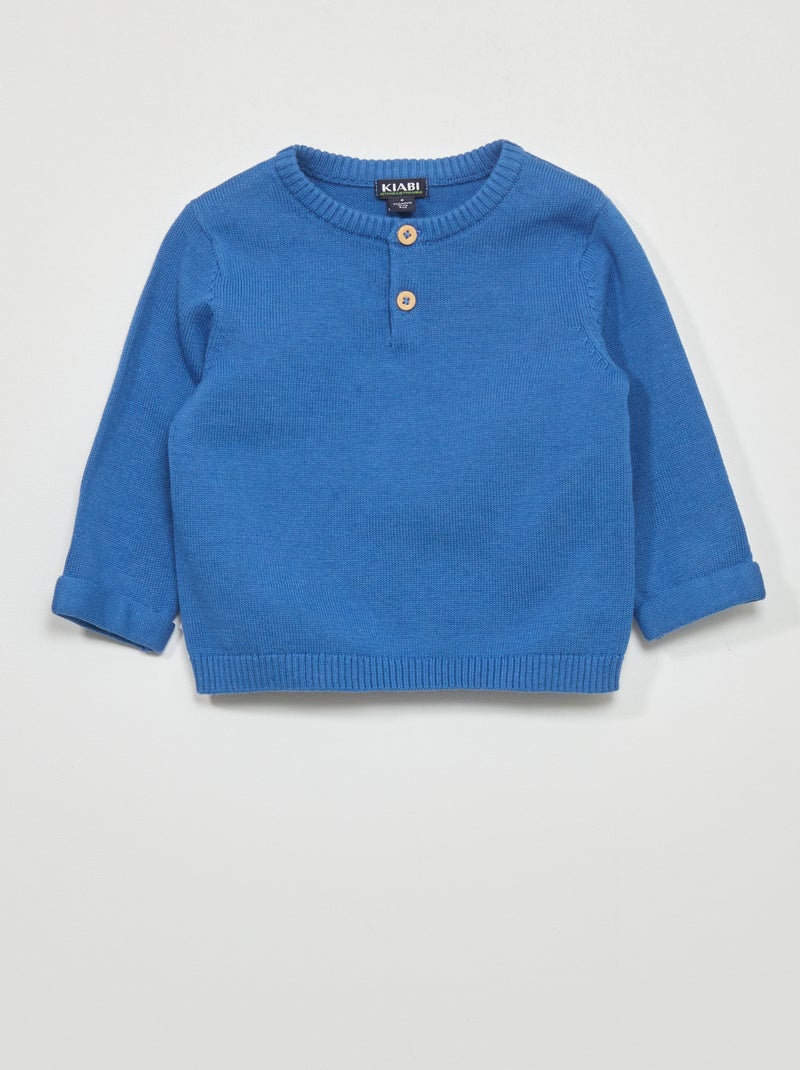 Pullover lavorato a maglia BLU - Kiabi
