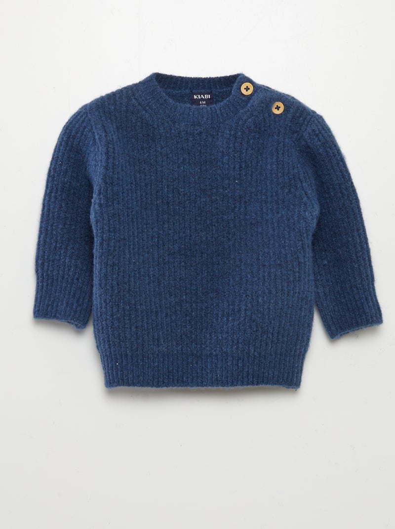 Pullover lavorato a maglia BLU - Kiabi