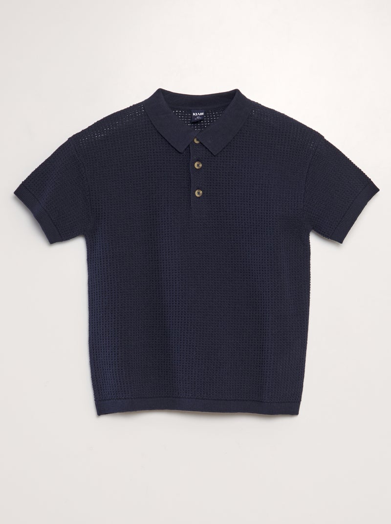 Pullover lavorato a maglia loose fit blu - Kiabi