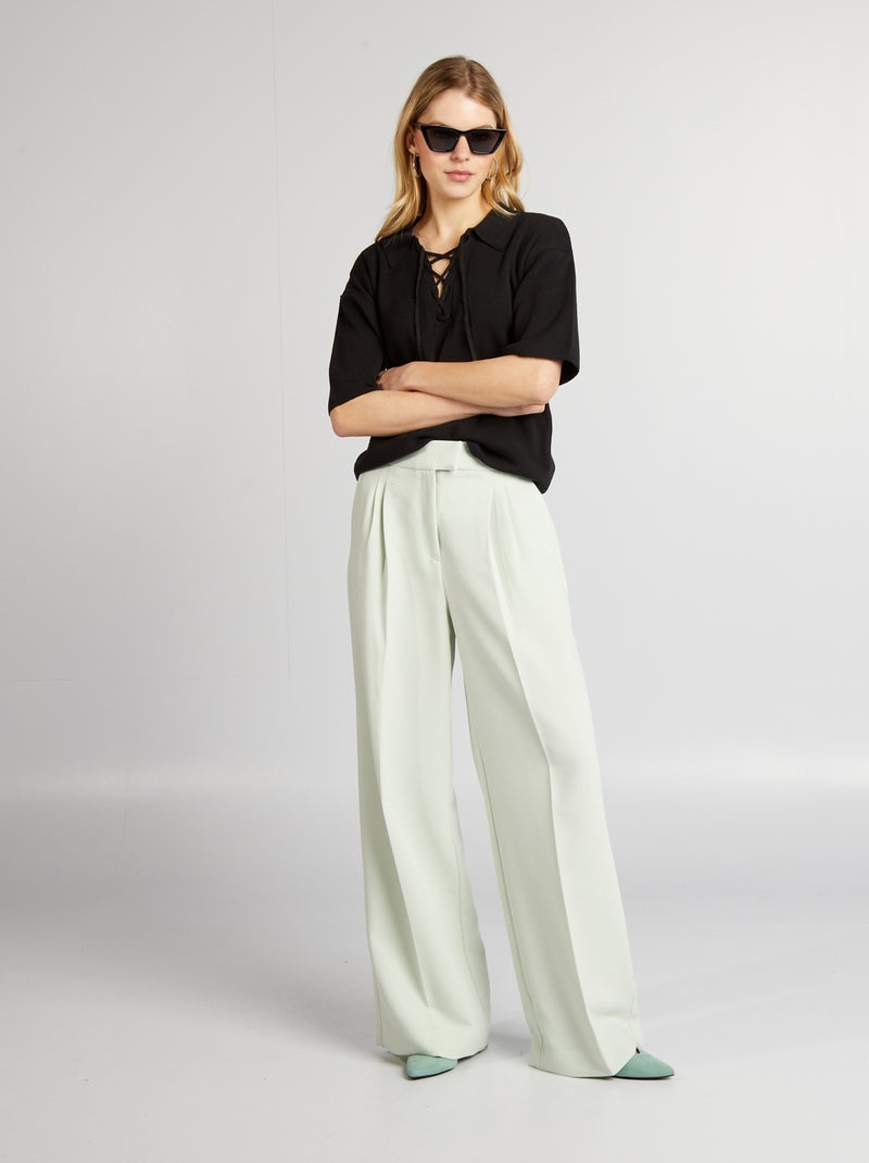 Pullover lavorato a maglia nero - Kiabi