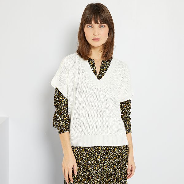 maglia senza maniche donna