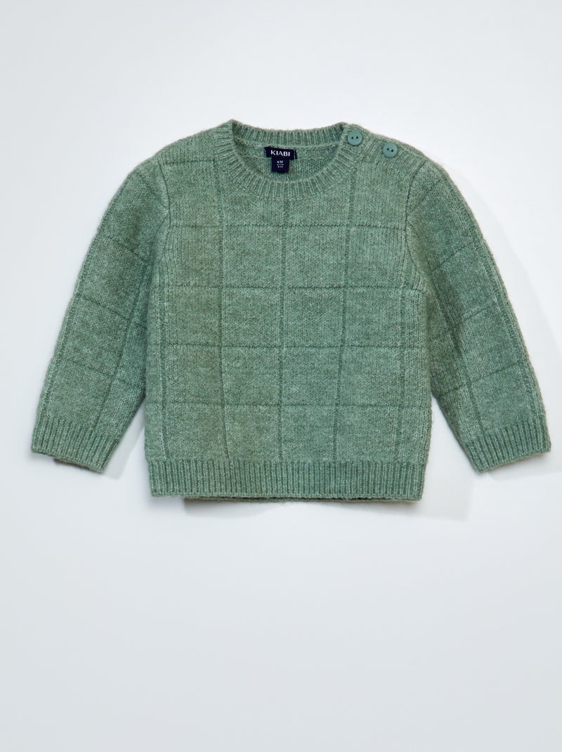 Pullover lavorato a maglia VERDE - Kiabi
