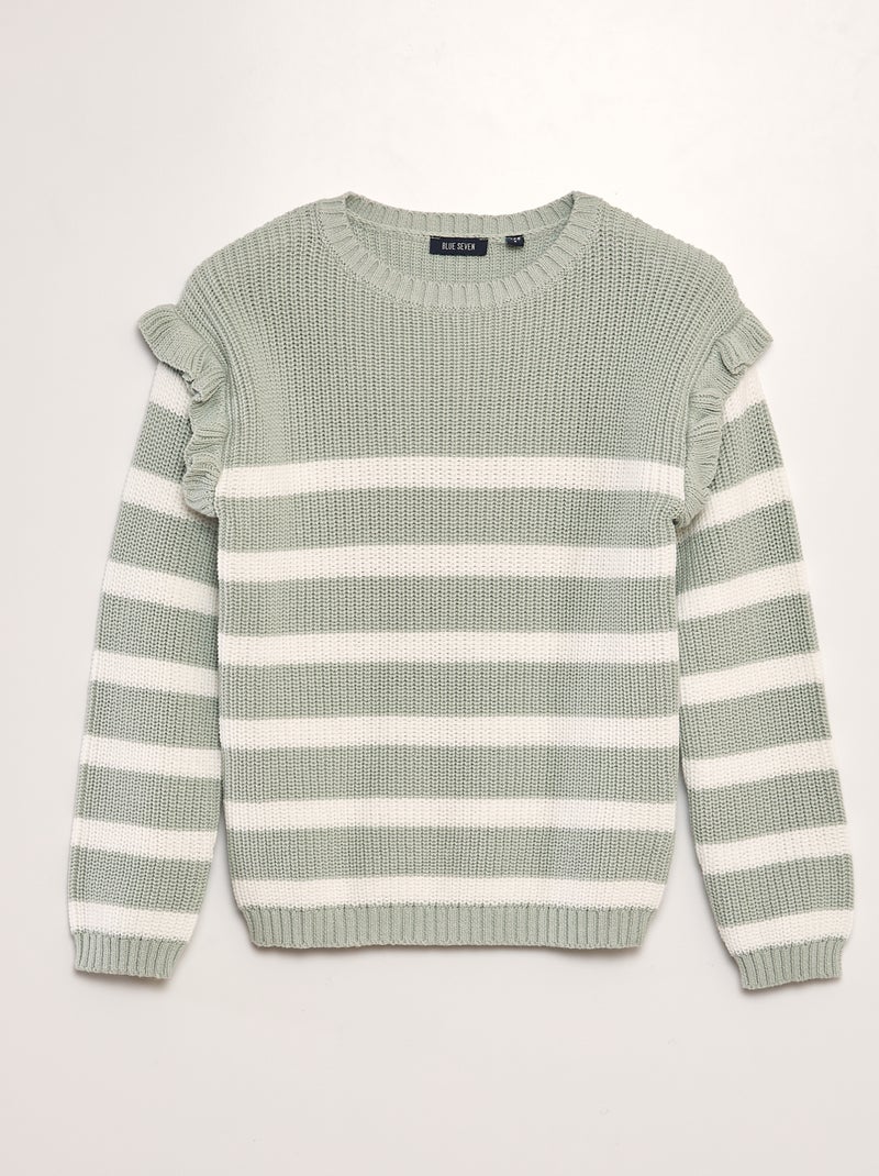 Pullover lavorato a maglia VERDE - Kiabi