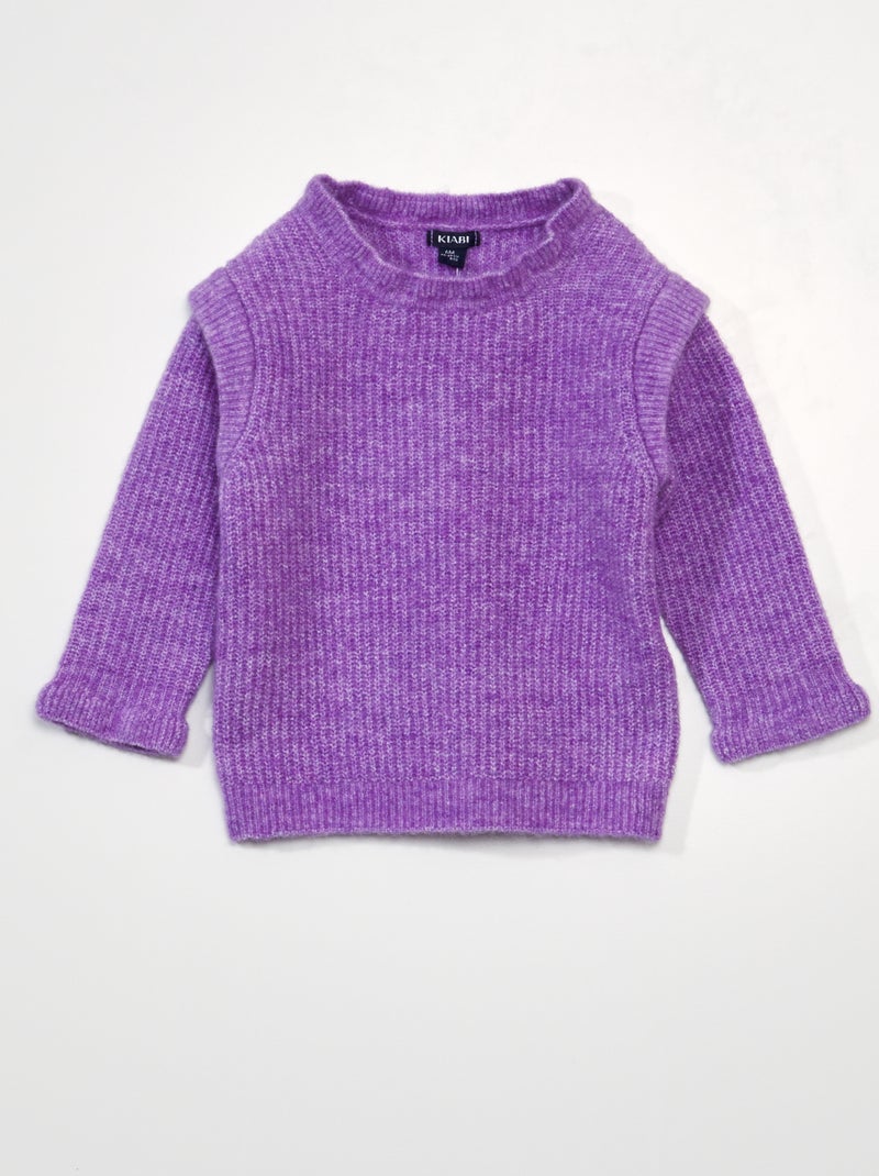 Pullover lavorato a maglia VIOLA - Kiabi