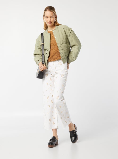 Pullover lavorato all'uncinetto maniche lunghe - Kiabi