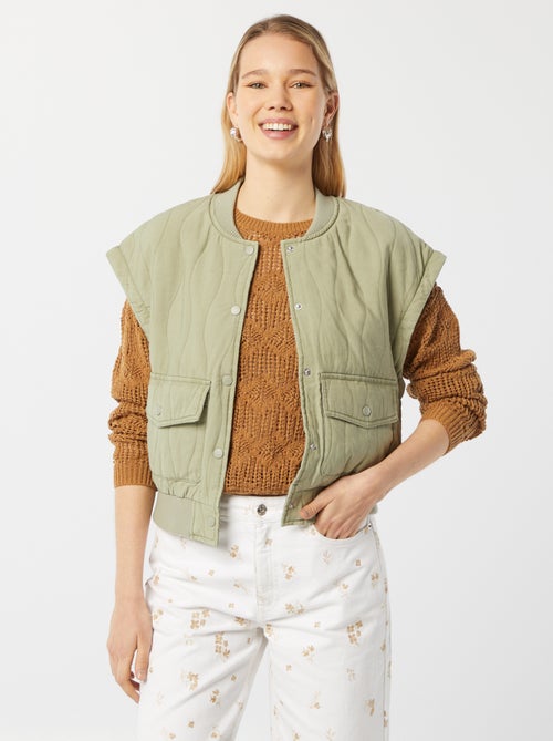 Pullover lavorato all'uncinetto maniche lunghe - Kiabi