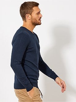 Pullover leggero collo a V - Kiabi