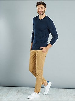 Pullover leggero collo a V - Kiabi