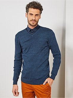 Pullover leggero collo a V - Kiabi
