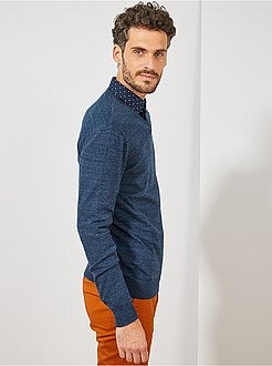 Pullover leggero collo a V - Kiabi