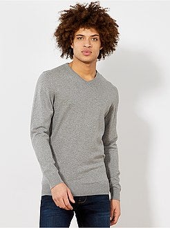 Pullover leggero collo a V - Kiabi