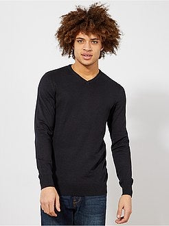 Pullover leggero collo a V - Kiabi