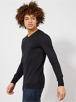 Pullover leggero collo a V - Kiabi