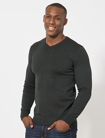 Uomo Maglioni v a Kiabi collo nero 8Rr8z