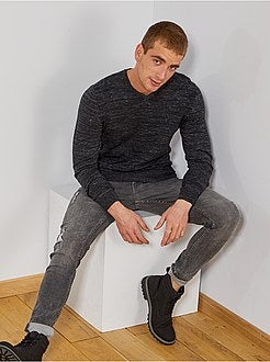 Pullover leggero collo a V - Kiabi