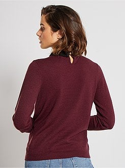 Pullover leggero con colletto claudine - Kiabi