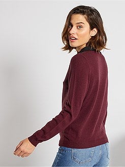 Pullover leggero con colletto claudine - Kiabi