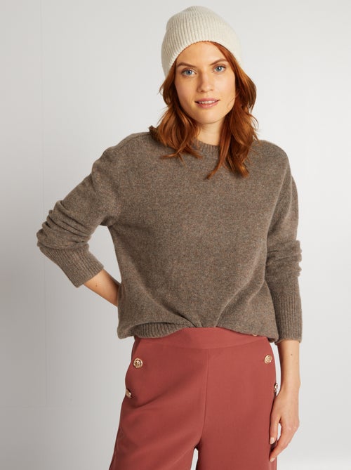 Pullover lungo con scollo tondo - Kiabi