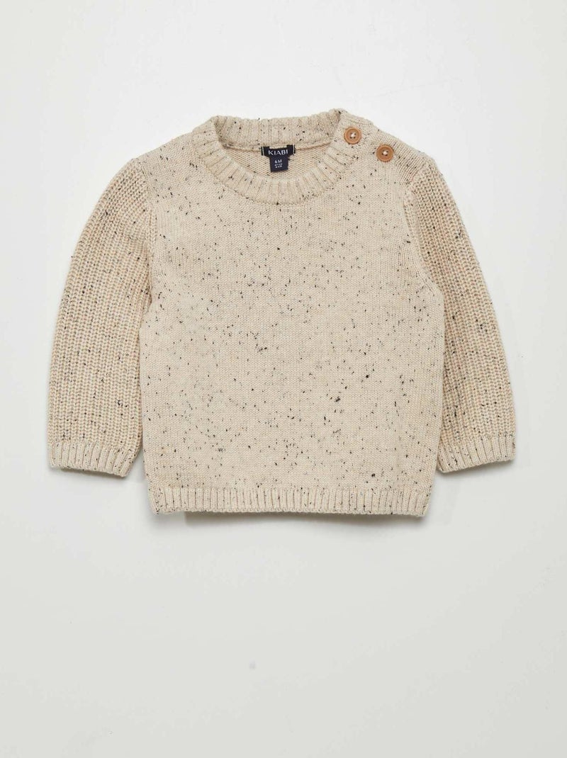 Pullover maculato BEIGE - Kiabi