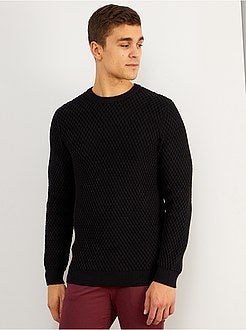 Uomo dalla S alla XXL - Pullover maglia a nido d'ape - Kiabi