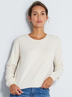 Pullover maglina tinta unita - Kiabi