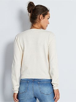 Pullover maglina tinta unita - Kiabi