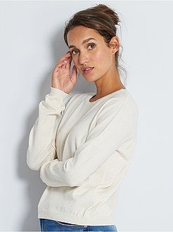 Pullover maglina tinta unita - Kiabi