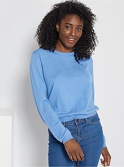 Pullover maglina tinta unita - Kiabi