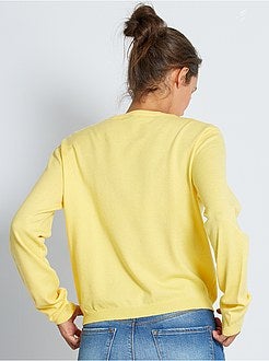 Pullover maglina tinta unita - Kiabi