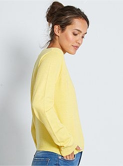 Pullover maglina tinta unita - Kiabi