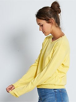 Pullover maglina tinta unita - Kiabi