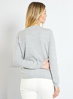 Pullover maglina tinta unita - Kiabi